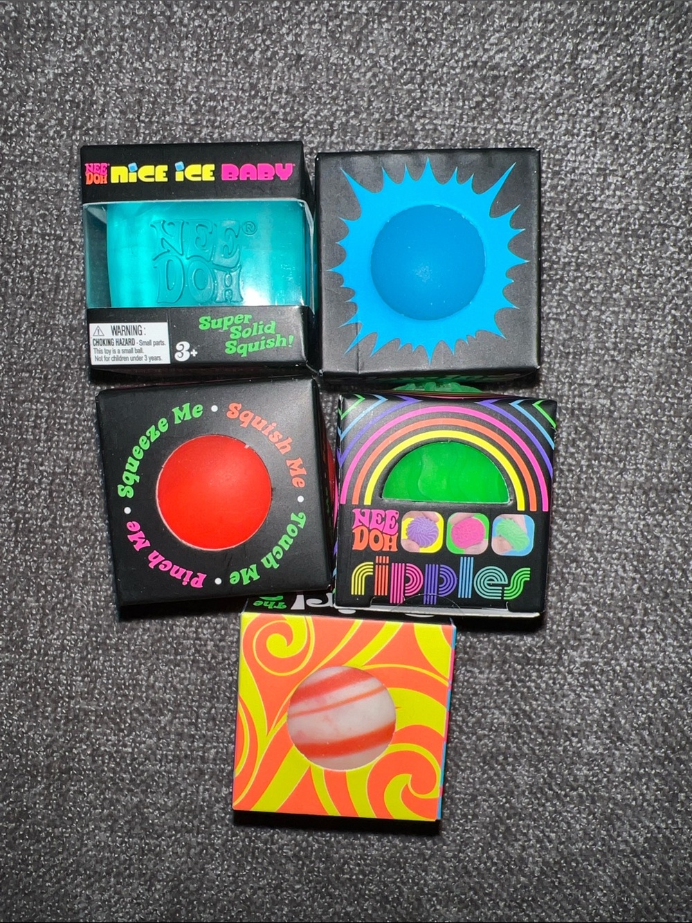 **AUTHENTIC** NeeDoh Small Size Party Favors! Assortment of 5!